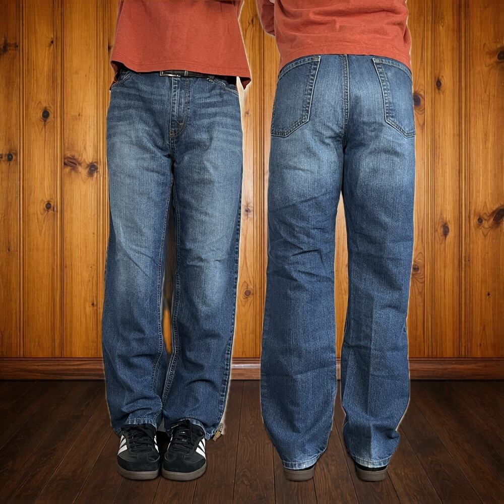 Y2k  36x32 Y2K Jeans Blue Straight